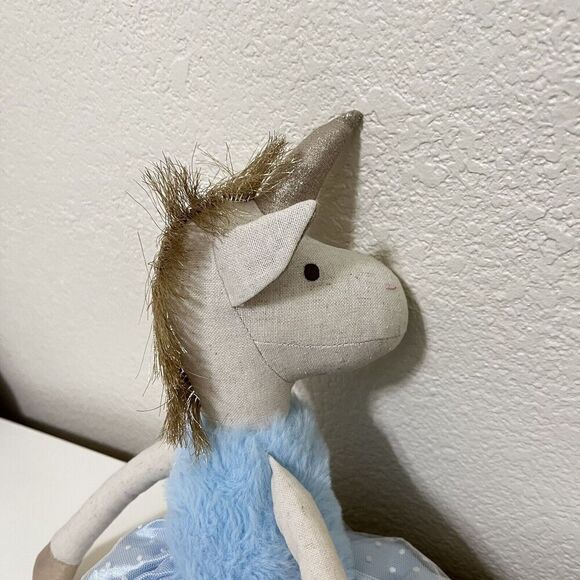 Orange Tree Toys Kids Blue Unicorn Ballerina Rag Doll Plush Tutu 20" NWT - Picture 16 of 16